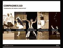 Tablet Screenshot of compagnie-ego.org